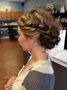 bridal party hair styling lake geneva